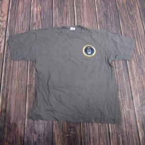 Vintage United States Air Force Shirt Mens Large Gray Bayside Made In USA Tee